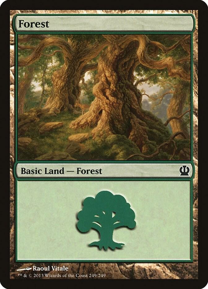 Forest 249 card from Theros