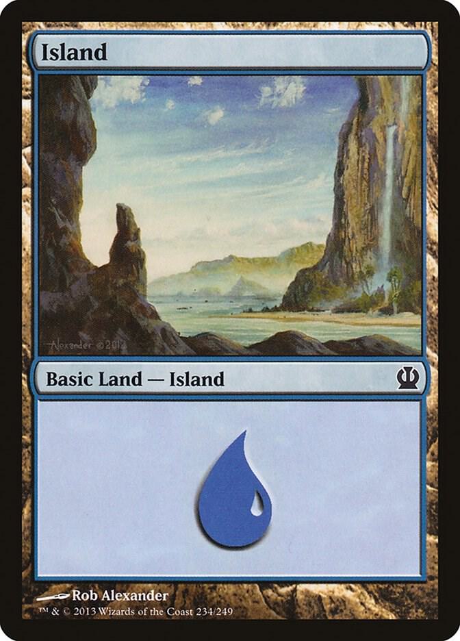 Island 234 card from Theros