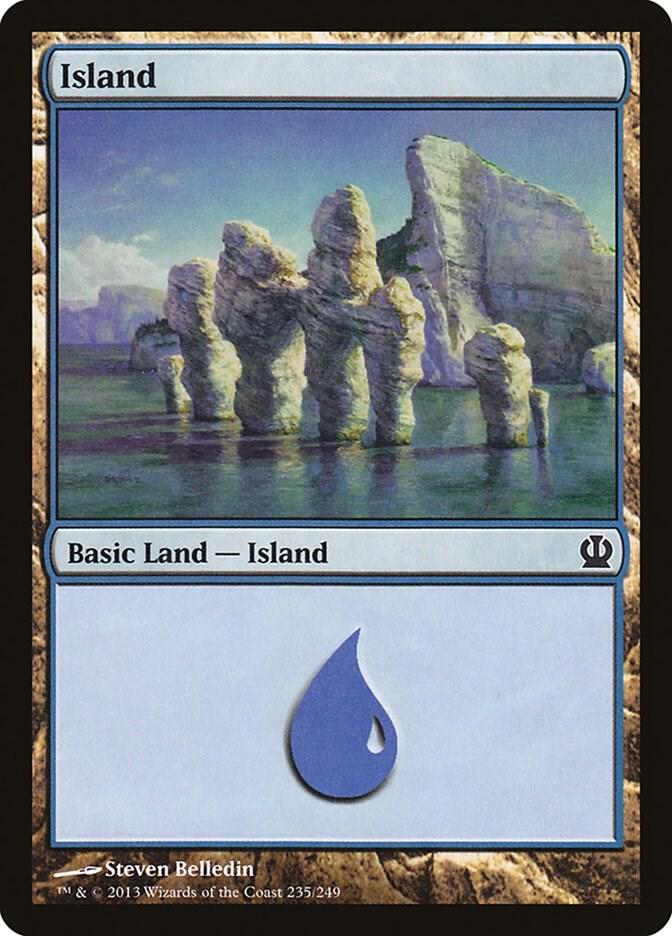 Island 235 card from Theros
