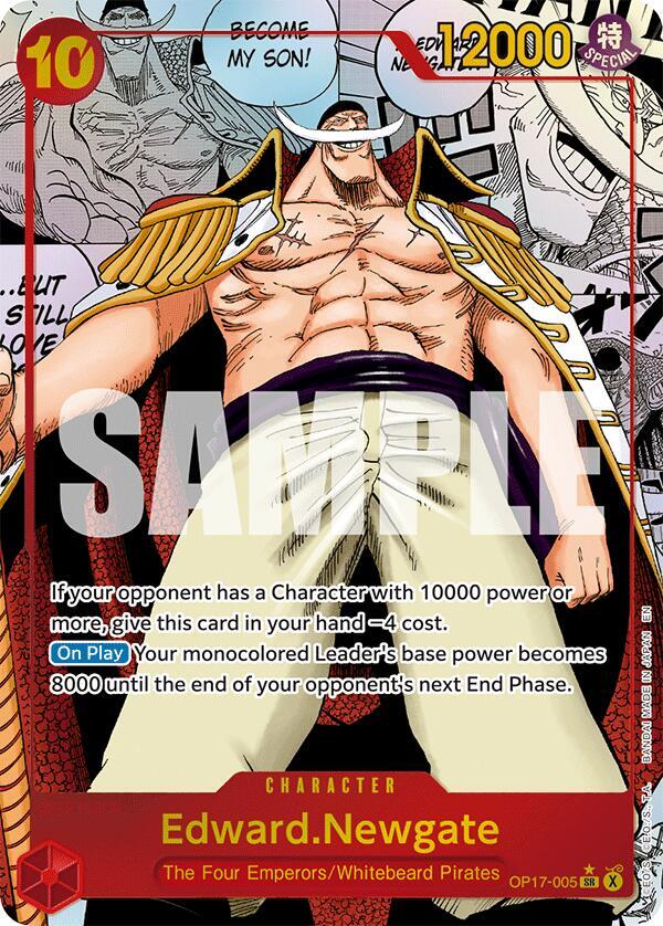 Edward.Newgate (Manga) OP17-005 card from The World's Strongest Warriors