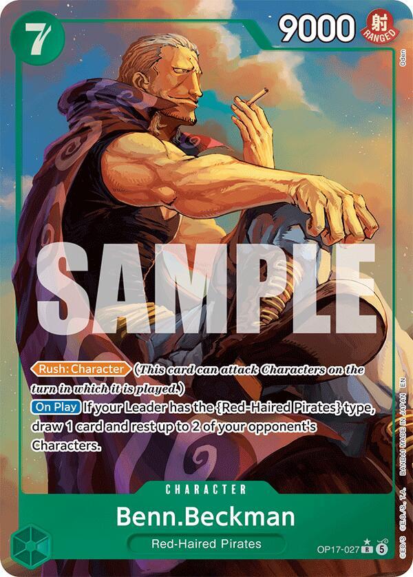 Benn.Beckman (Alternate Art) OP17-027 card from The World's Strongest Warriors