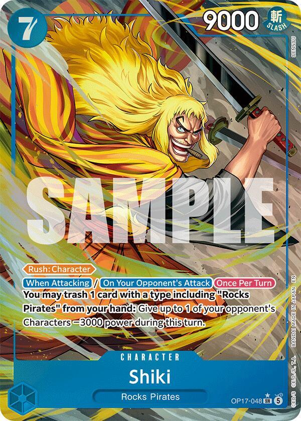 Shiki (Alternate Art) OP17-048 card from The World's Strongest Warriors