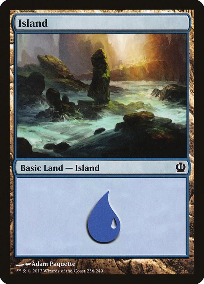 Island 236 card from Theros