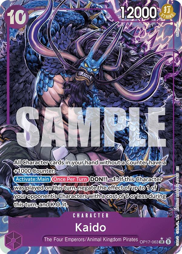 Kaido (Alternate Art) OP17-063 card from The World's Strongest Warriors