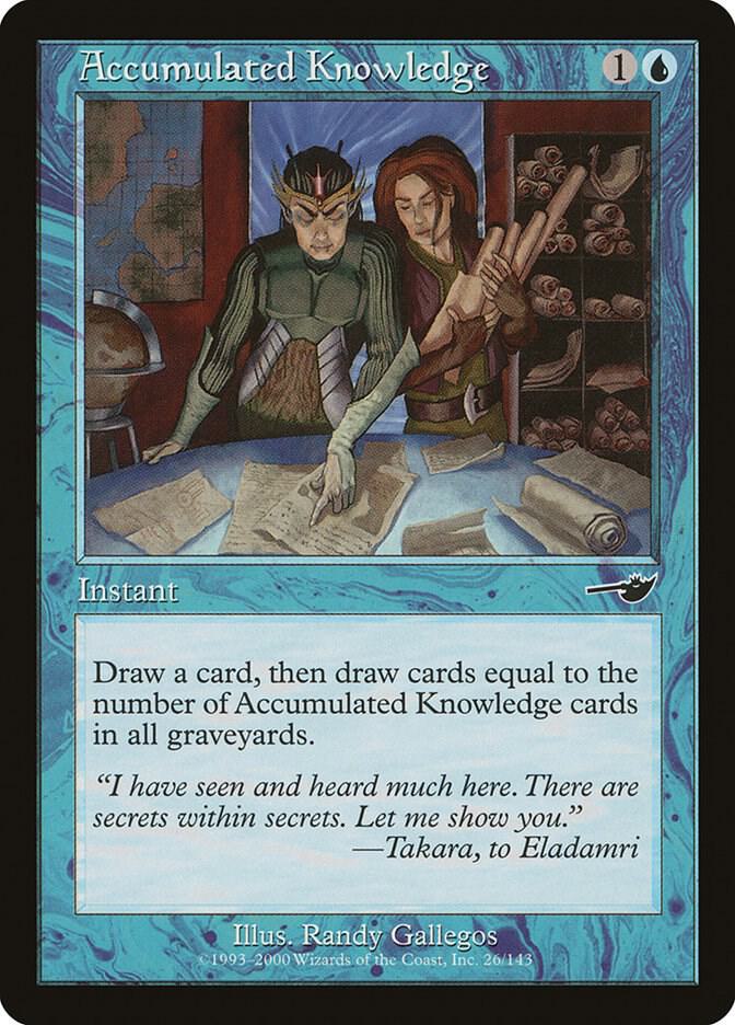 Accumulated Knowledge 26 card from Nemesis