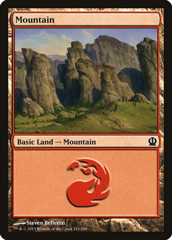 Mountain 243 card from Theros