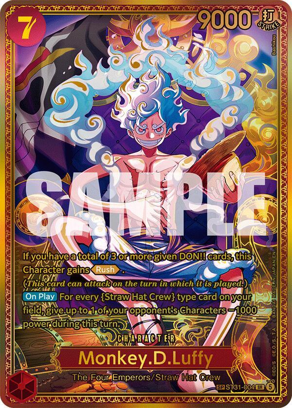 Monkey.D.Luffy (SP) ST31-004 card from The World's Strongest Warriors