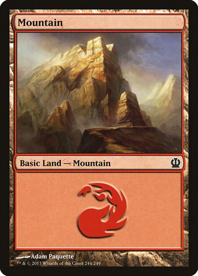Mountain 244 card from Theros