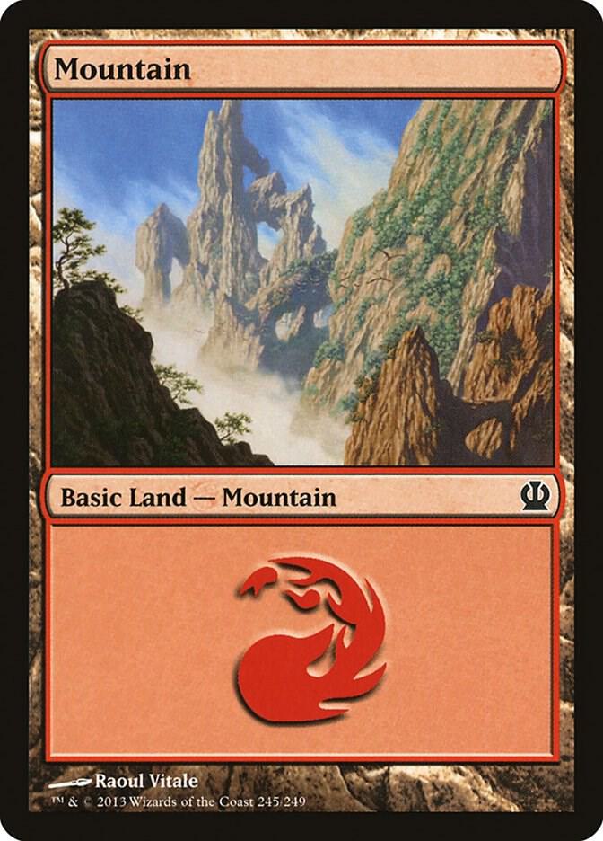 Mountain 245 card from Theros