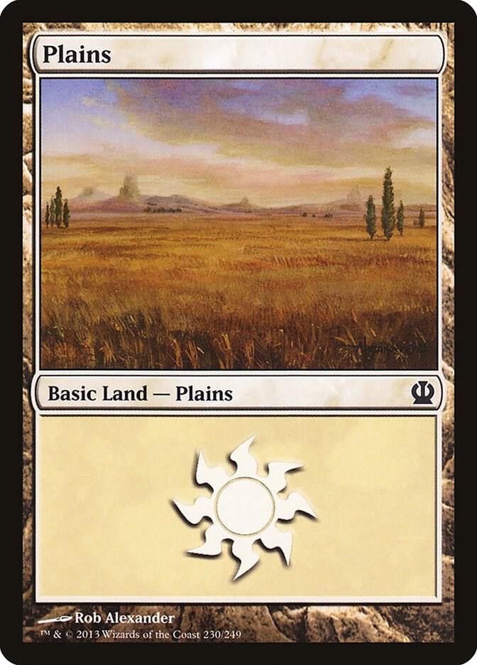 Plains 230 card from Theros