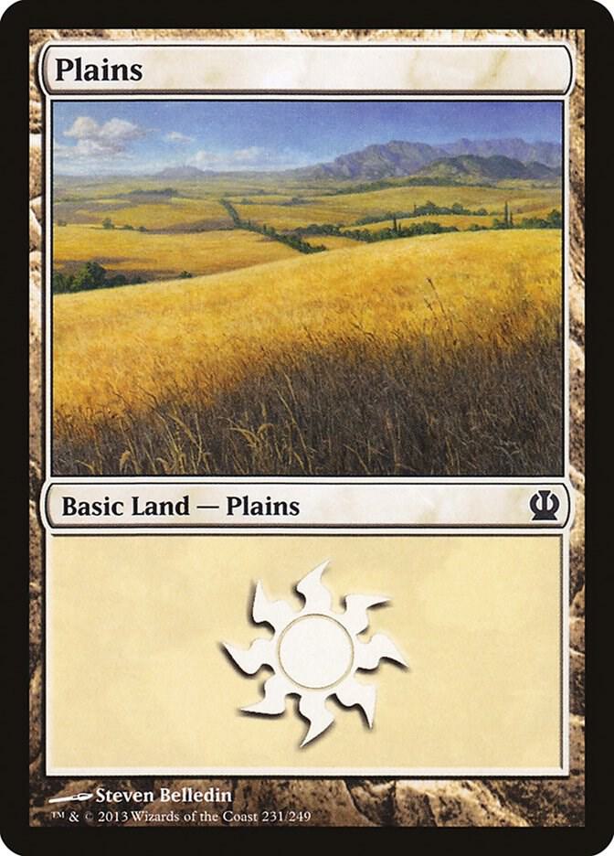 Plains 231 card from Theros