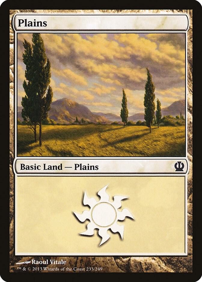 Plains 233 card from Theros