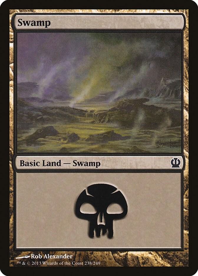 Swamp 238 card from Theros