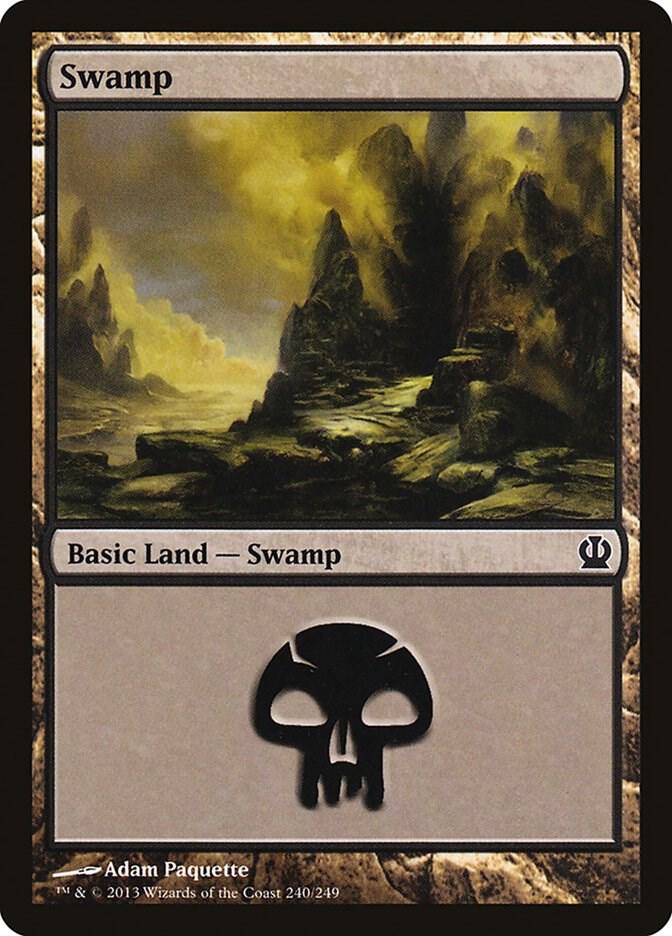 Swamp 240 card from Theros