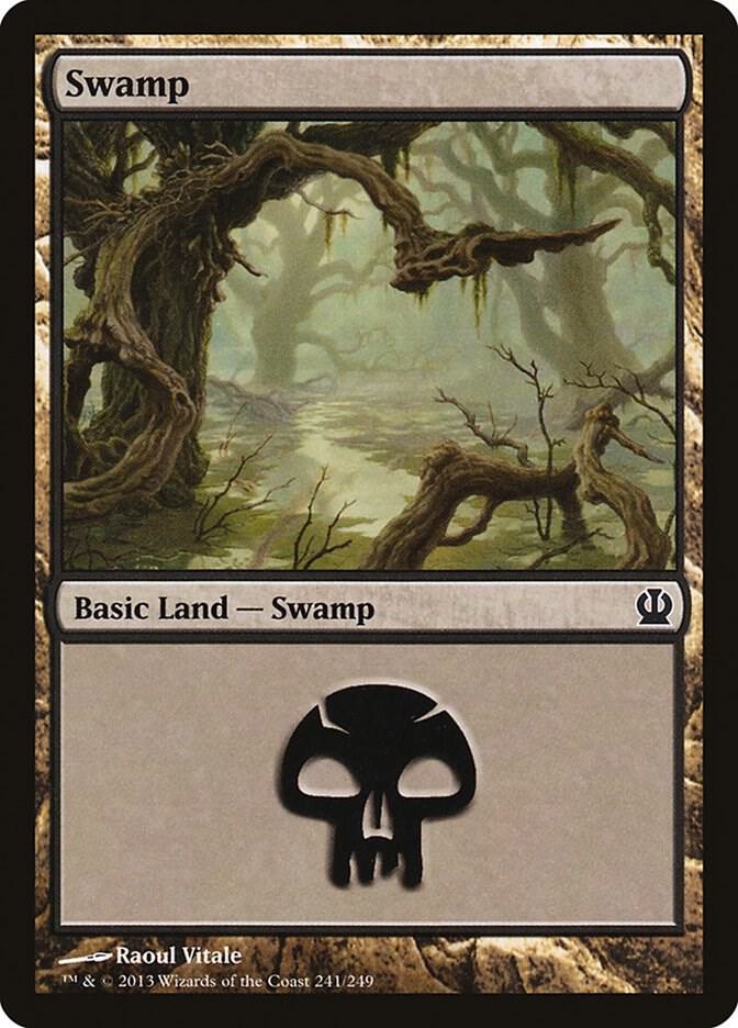 Swamp 241 card from Theros