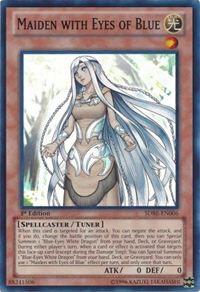 Maiden with Eyes of Blue SDBE-EN006 card from Structure Deck: Saga of Blue-Eyes White Dragon