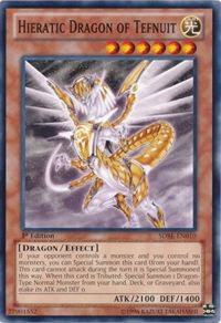 Hieratic Dragon of Tefnuit SDBE-EN010 card from Structure Deck: Saga of Blue-Eyes White Dragon