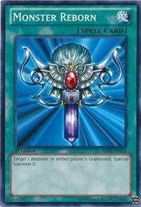 Monster Reborn SDBE-EN028 card from Structure Deck: Saga of Blue-Eyes White Dragon