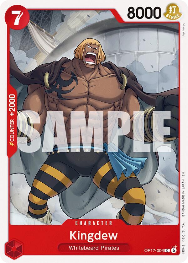 Kingdew OP17-006 card from The World's Strongest Warriors