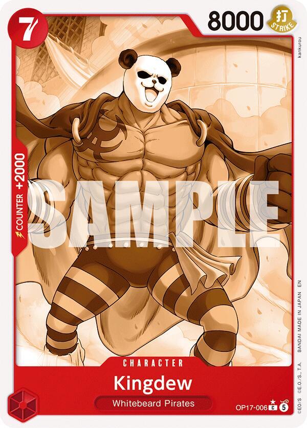 Kingdew (Pandaman Art) OP17-006 card from The World's Strongest Warriors