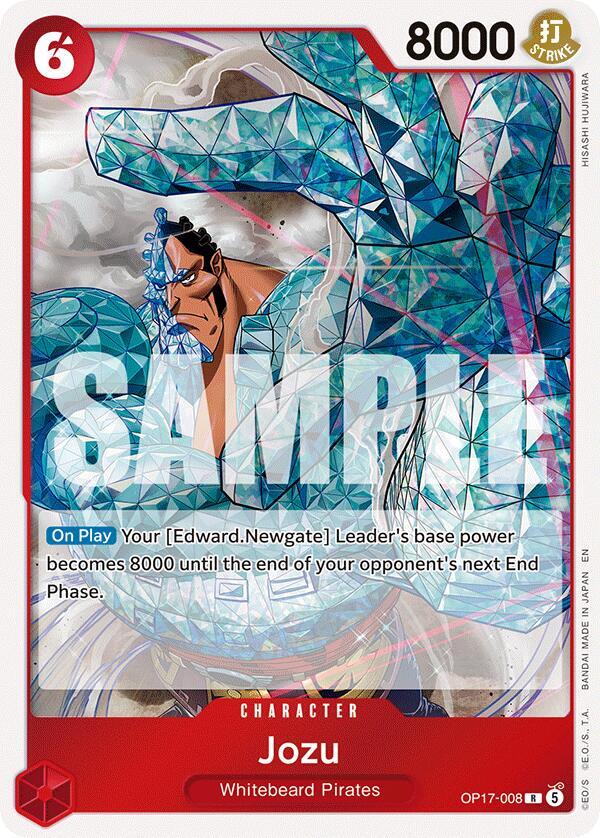 Jozu OP17-008 card from The World's Strongest Warriors