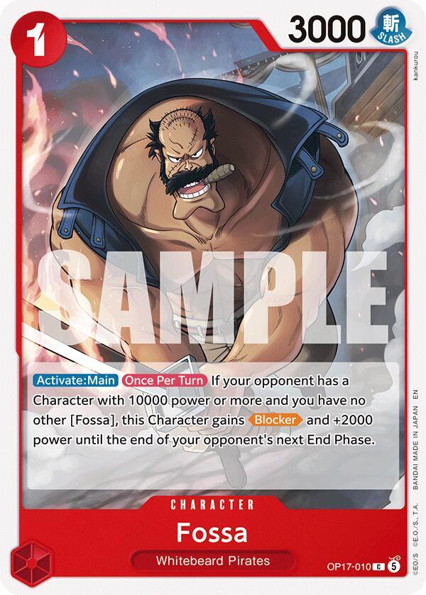 Fossa OP17-010 card from The World's Strongest Warriors