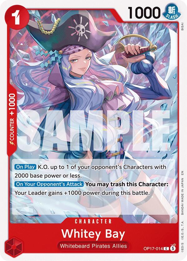 Whitey Bay OP17-014 card from The World's Strongest Warriors