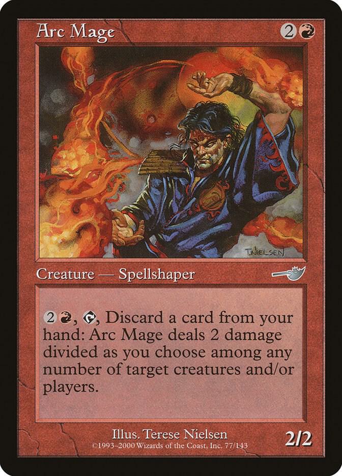 Arc Mage 77 card from Nemesis