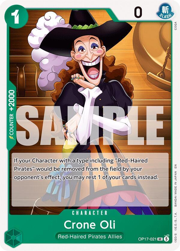 Crone Oil OP17-021 card from The World's Strongest Warriors