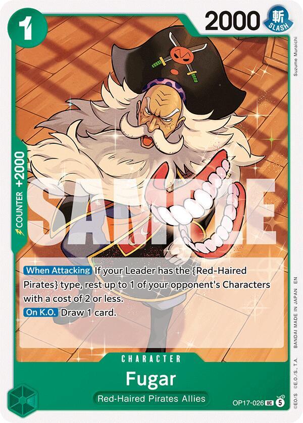 Fugar OP17-026 card from The World's Strongest Warriors
