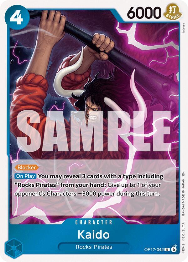 Kaido OP17-042 card from The World's Strongest Warriors