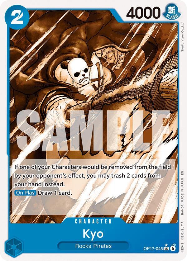 Kyo (Pandaman Art) OP17-045 card from The World's Strongest Warriors