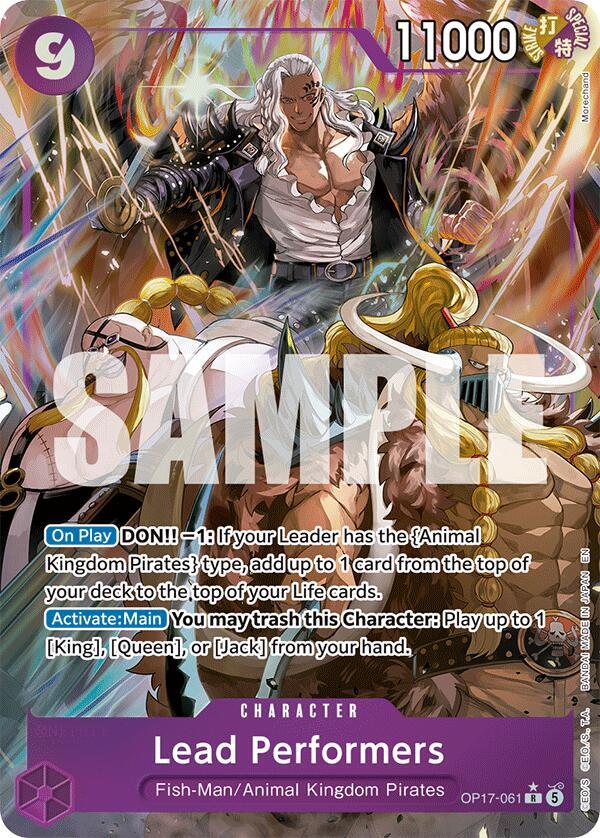 Lead Performers (Alternate Art) OP17-061 card from The World's Strongest Warriors