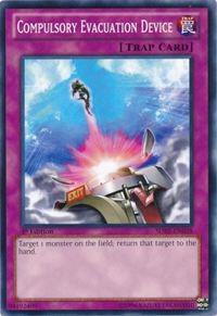 Compulsory Evacuation Device SDBE-EN038 card from Structure Deck: Saga of Blue-Eyes White Dragon