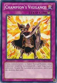 Champion's Vigilance SDBE-EN039 card from Structure Deck: Saga of Blue-Eyes White Dragon