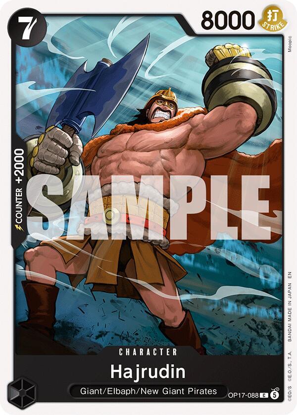 Hajrudin OP17-088 card from The World's Strongest Warriors