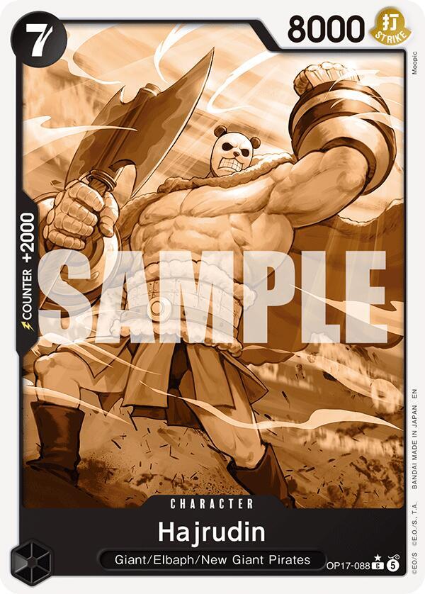 Hajrudin (Pandaman Art) OP17-088 card from The World's Strongest Warriors
