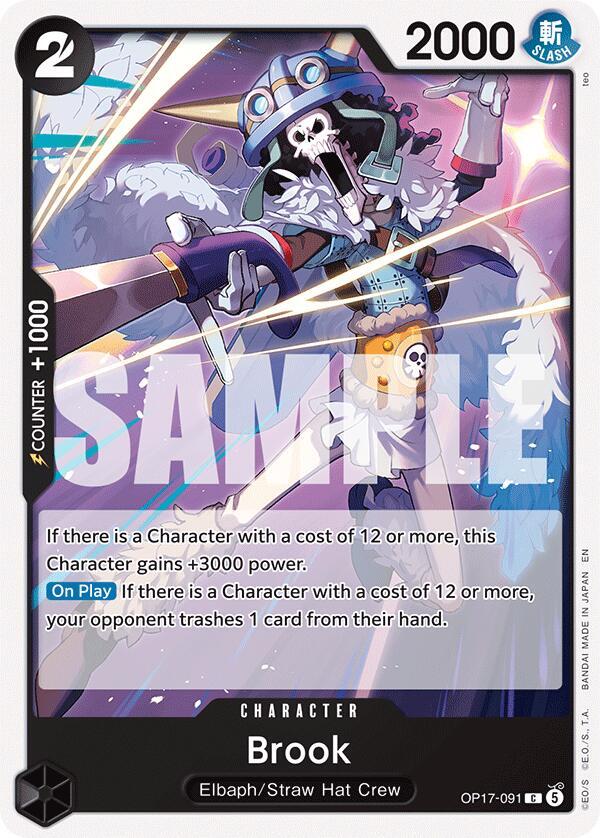 Brook OP17-091 card from The World's Strongest Warriors