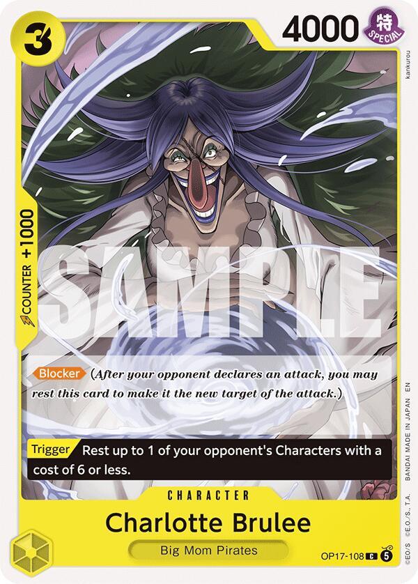 Charlotte Brulee OP17-108 card from The World's Strongest Warriors