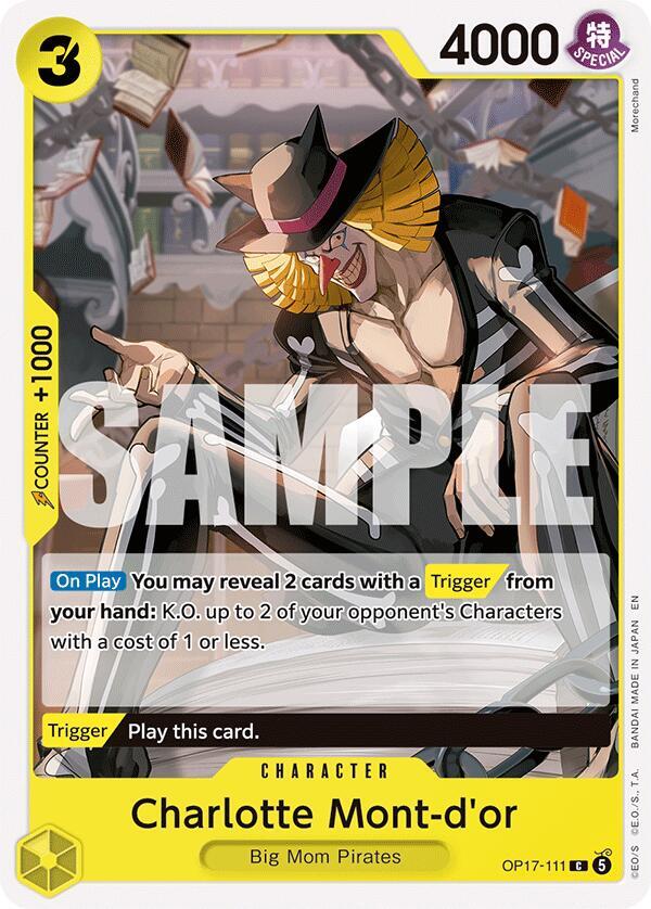 Charlotte Mont-d'or OP17-111 card from The World's Strongest Warriors