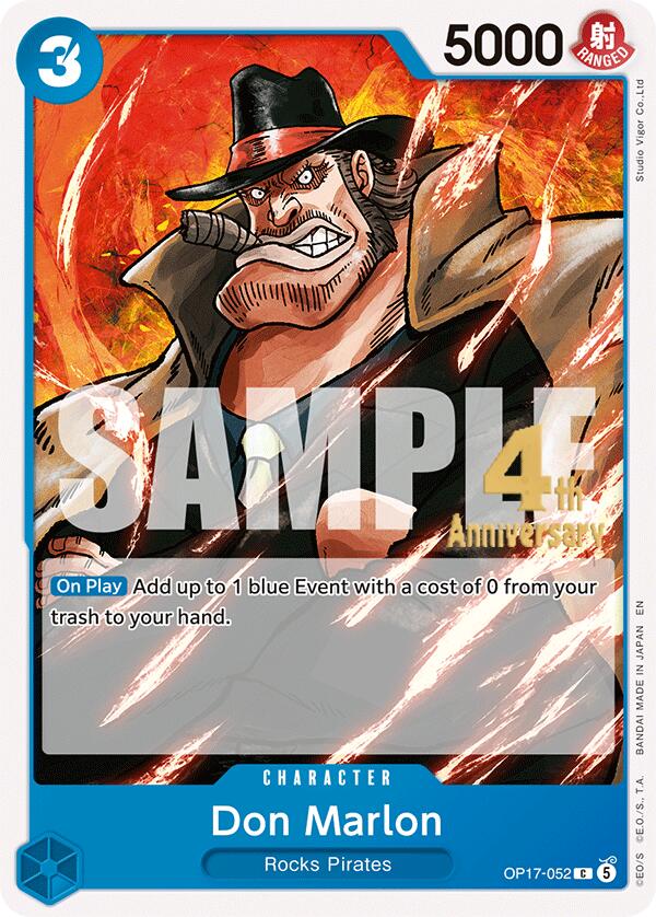 Don Marlon OP17-052 card from The World's Strongest Warriors Release Event Cards