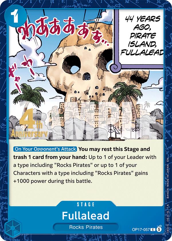 Fullalead OP17-057 card from The World's Strongest Warriors Release Event Cards