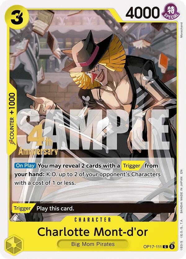 Charlotte Mont-d'or OP17-111 card from The World's Strongest Warriors Release Event Cards