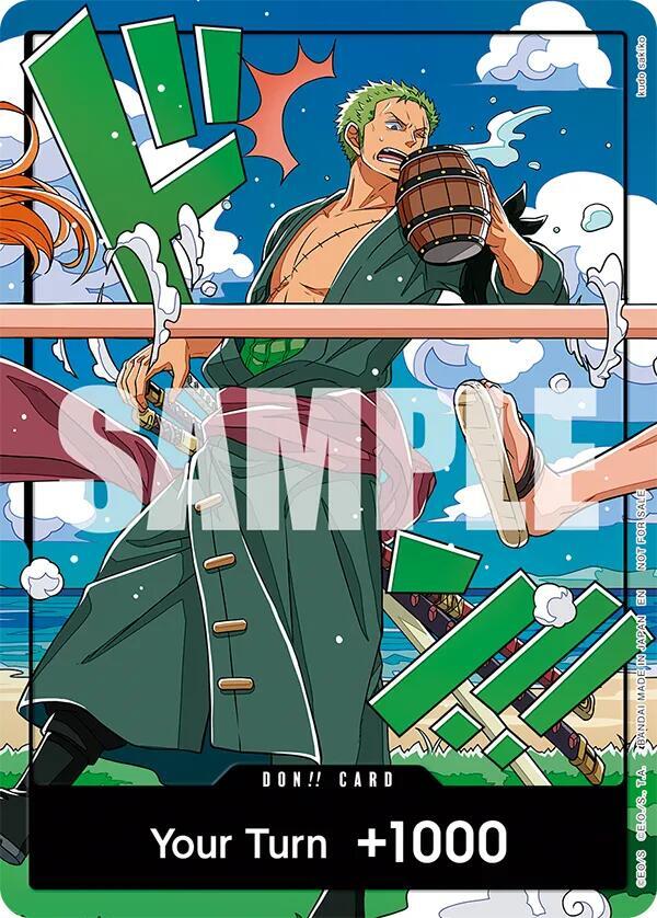 DON!! Card (World United) (Zoro) card from One Piece Promotion Cards