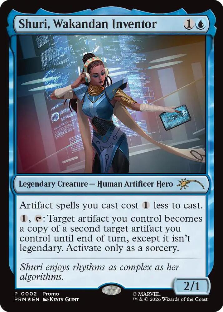 Shuri, Wakandan Inventor 2 card from Media Promos