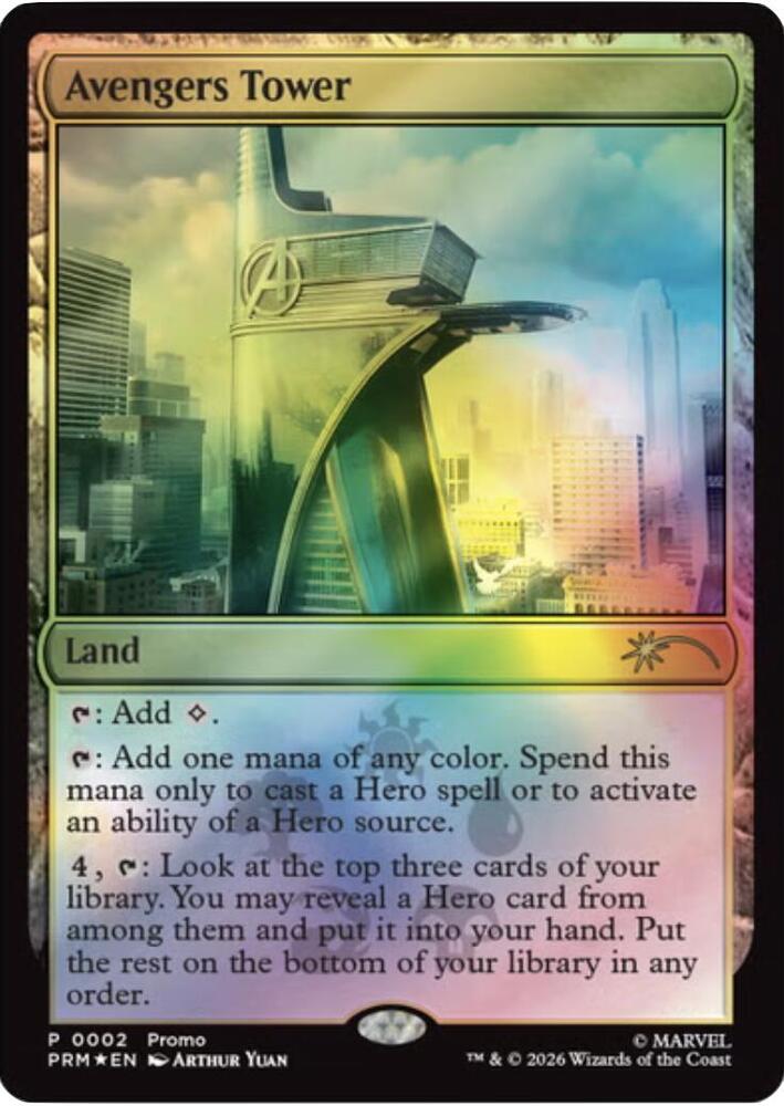 Avengers Tower 2 card from Unique and Miscellaneous Promos