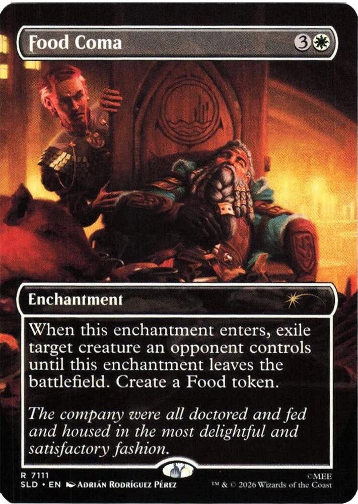 Food Coma 7111 card from Secret Lair Drop Series