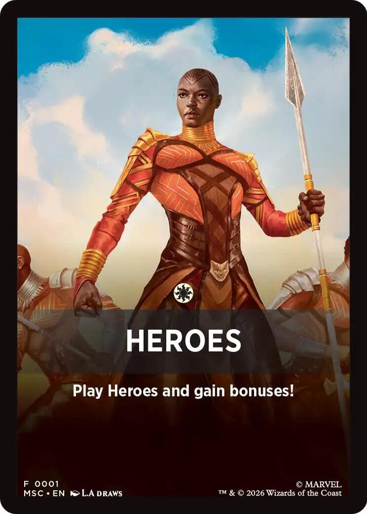 Heroes Theme Card 1 card from Commander: Marvel Super Heroes