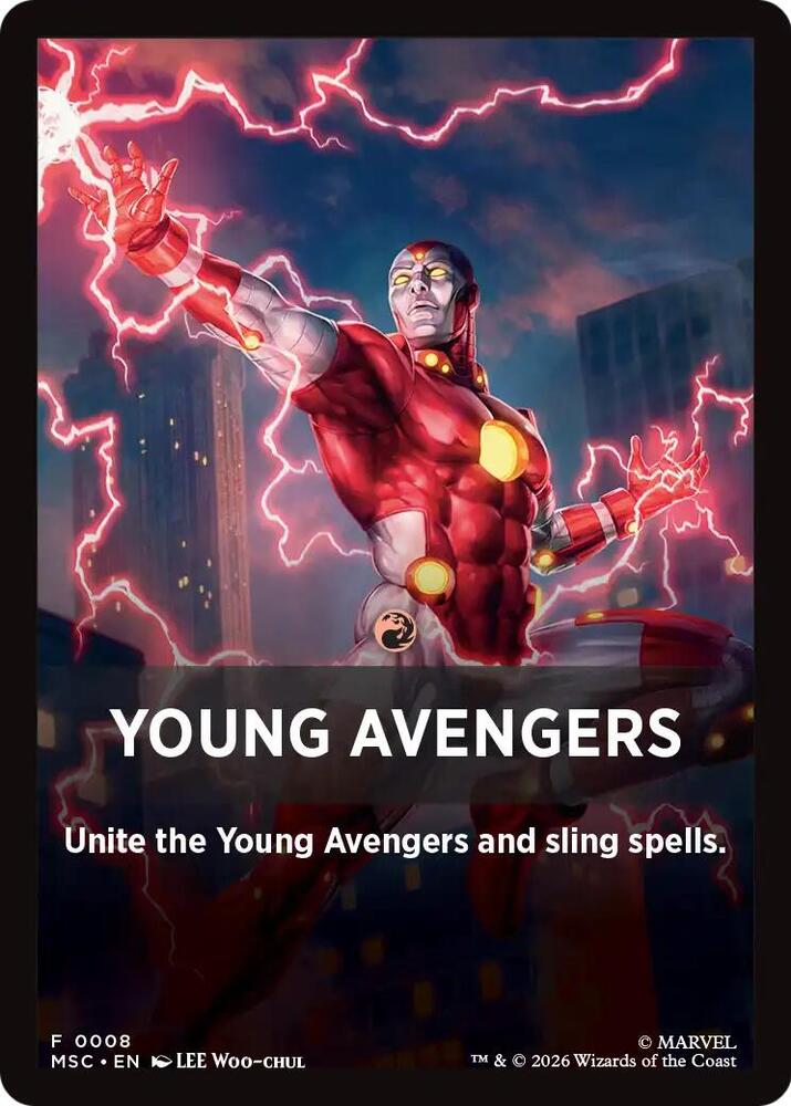 Young Avengers Theme Card 8 card from Commander: Marvel Super Heroes