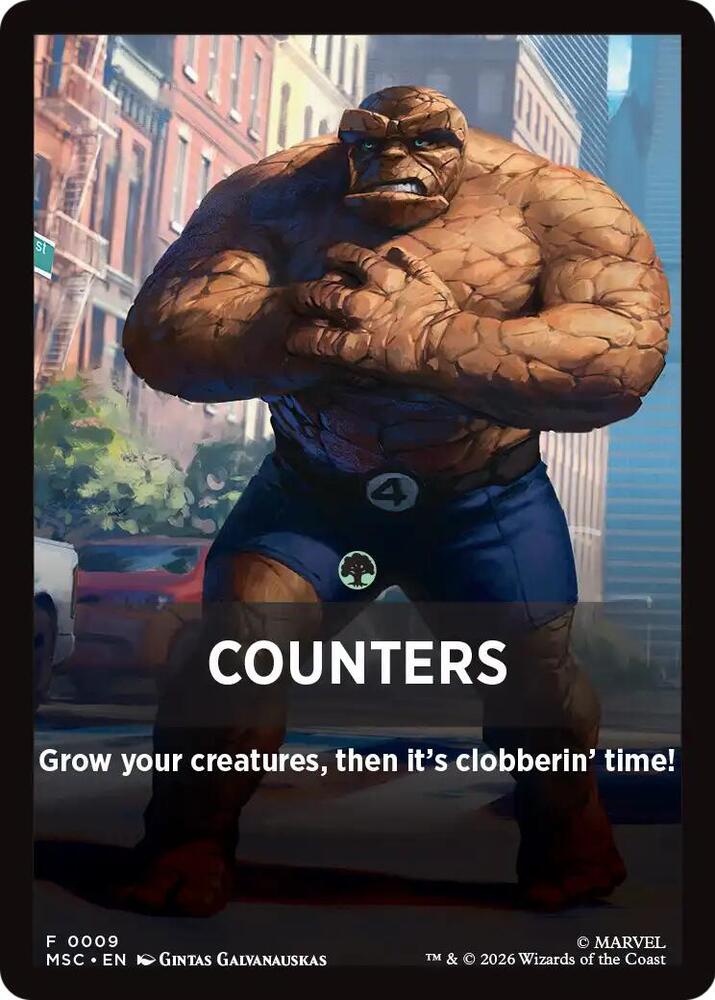 Counters Theme Card 9 card from Commander: Marvel Super Heroes